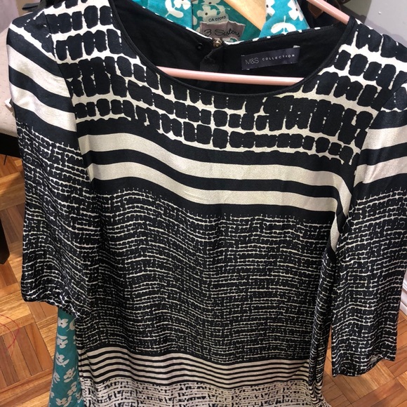 Vintage M&S Collection size small ladies mini silk/satin dress - Picture 1 of 3